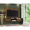 Manhattan Comfort Vernon 62.99 Floating Entertainment Center, Rustic Brown and Black 236BMC98 - alternate 8